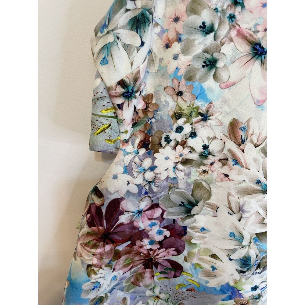 Karina Grimaldi Revolve Dress M Floral‎ Waist Cutouts Bodycon Sleeveless - Picture 2 of 9